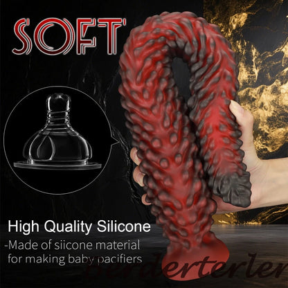 Alien – Dildo Premium de Silicona con Textura 3D y Base de Succión