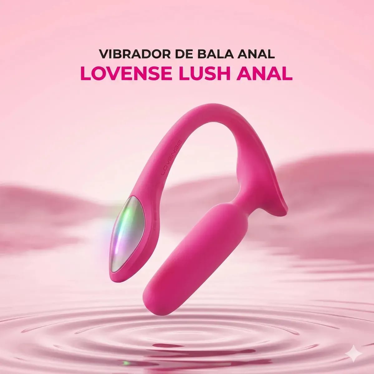 Lovense Lush Anal – vibrador anal inteligente con App, Bluetooth y LED
