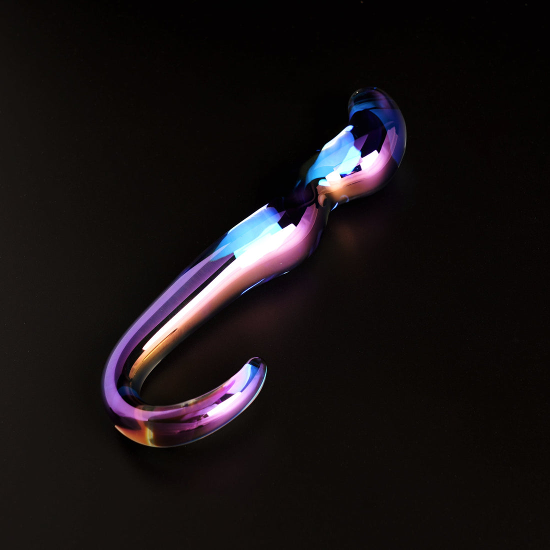 Blue Flame – masajeador de vidrio doble extremo Crystal Collection