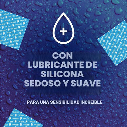 Condones Trojan Original Lubricados – Caja de 3 Unidades