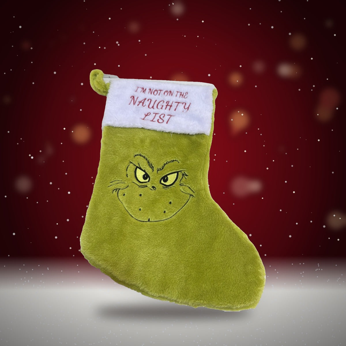 🧦 BOTA NAVIDEÑA GRANDE DEL GRINCH