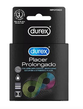 CAJA DE PRESERVATIVOS DUREX PLACER PROLONGADO