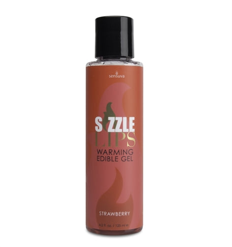 SIZZLE TIPS GEL COMESTIBLE EFECTO CALOR SABOR FRESA – SENSUVA