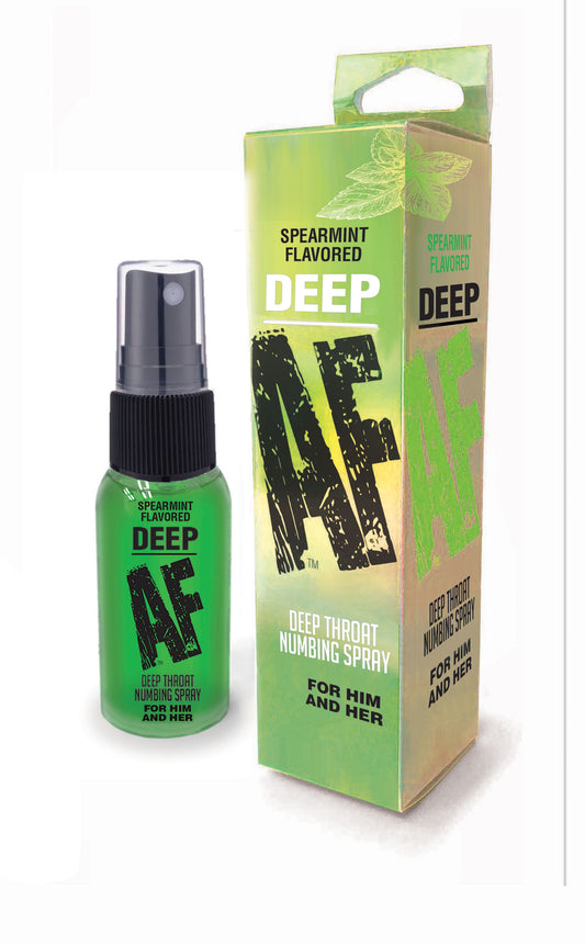Spray desinbilizante de garganta deep throat sabor menta con lidocaína 5% 30 ml