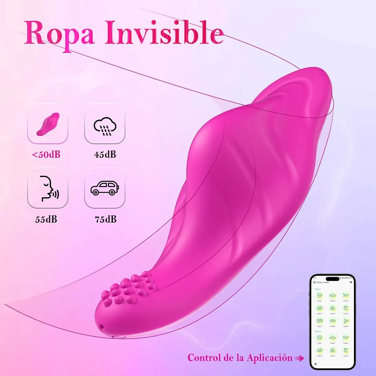 Vibrador Conchita invisible Smart Panties DE APP