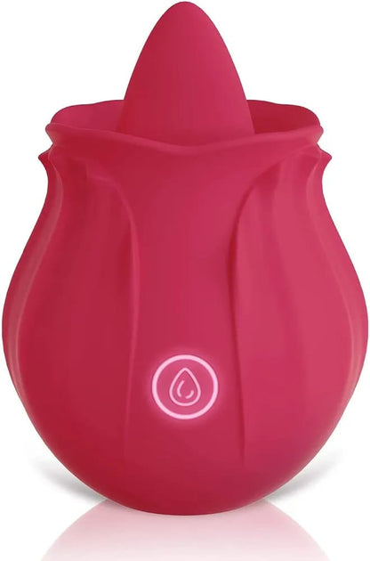 Succionador Clitorial Rosa Blossom™ con Lengüita Vibradora y Carga Magnética USB