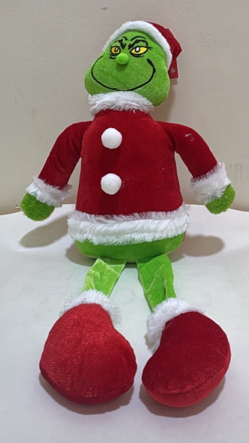 💚 PELUCHE PEQUEÑO DEL GRINCH VESTIDO DE SANTA