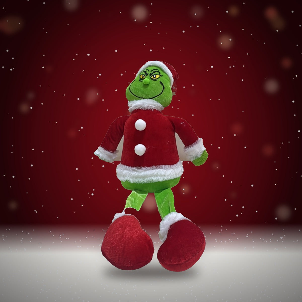 💚 PELUCHE PEQUEÑO DEL GRINCH VESTIDO DE SANTA