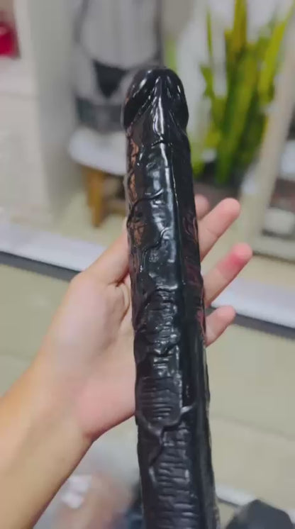 Dildo de  Penetración Titan XL™ con Mango Ergonómico y Ventosa