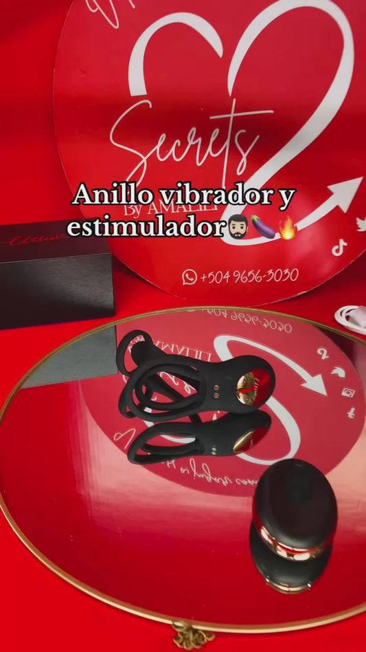 ANILLO VIBRADOR ESTIMULADOR DE TESTICULOS Y CLITORIS