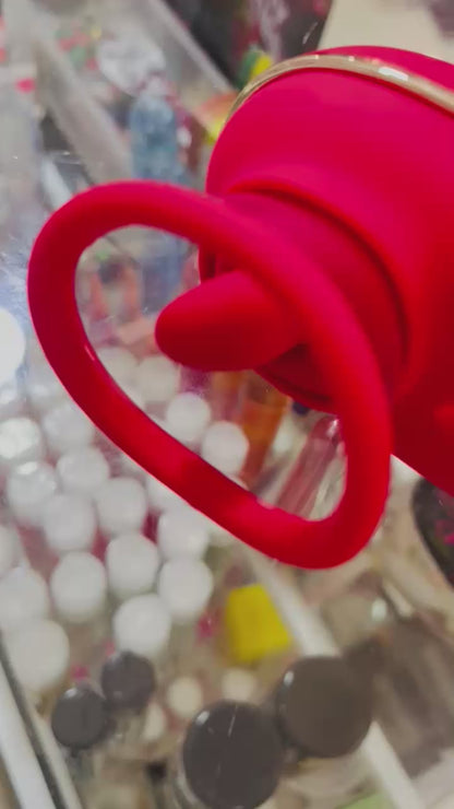 SUCCIONADOR CLÍTORIS CON ANILLO – DOBLE ESTIMULACIÓN 🔴💦