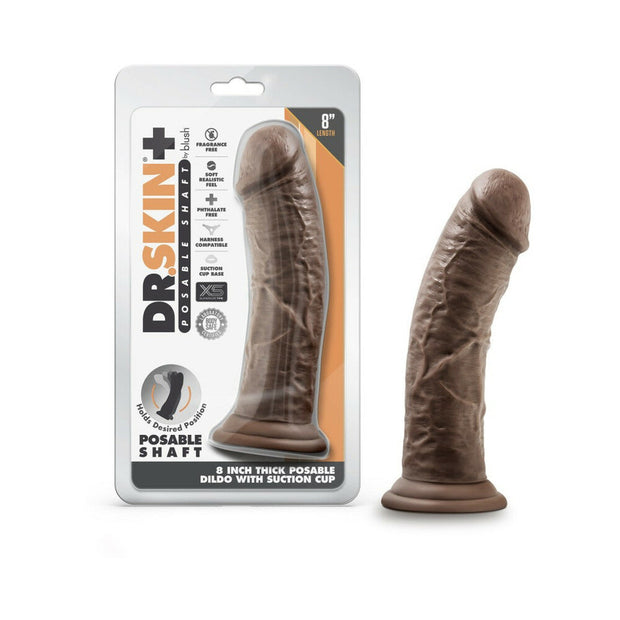 DILDO GRUESO 8 COCK WITH SUCTION CUP-VANILLA