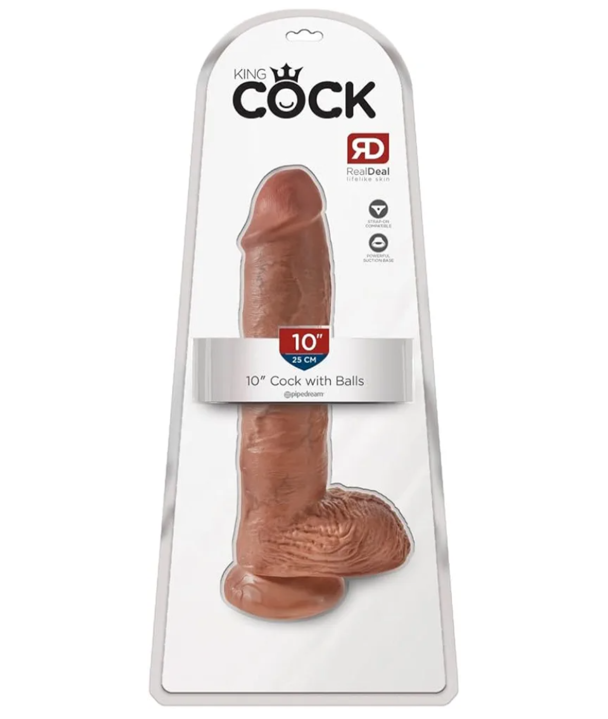 DILDO KING COCK 10 INCH CON TESTÍCULOS | REALISMO XXL PARA FANTASÍAS EXTREMAS