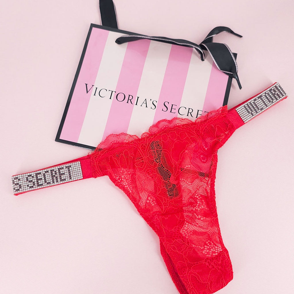 Panty Victoria's Secret tanga de blonda