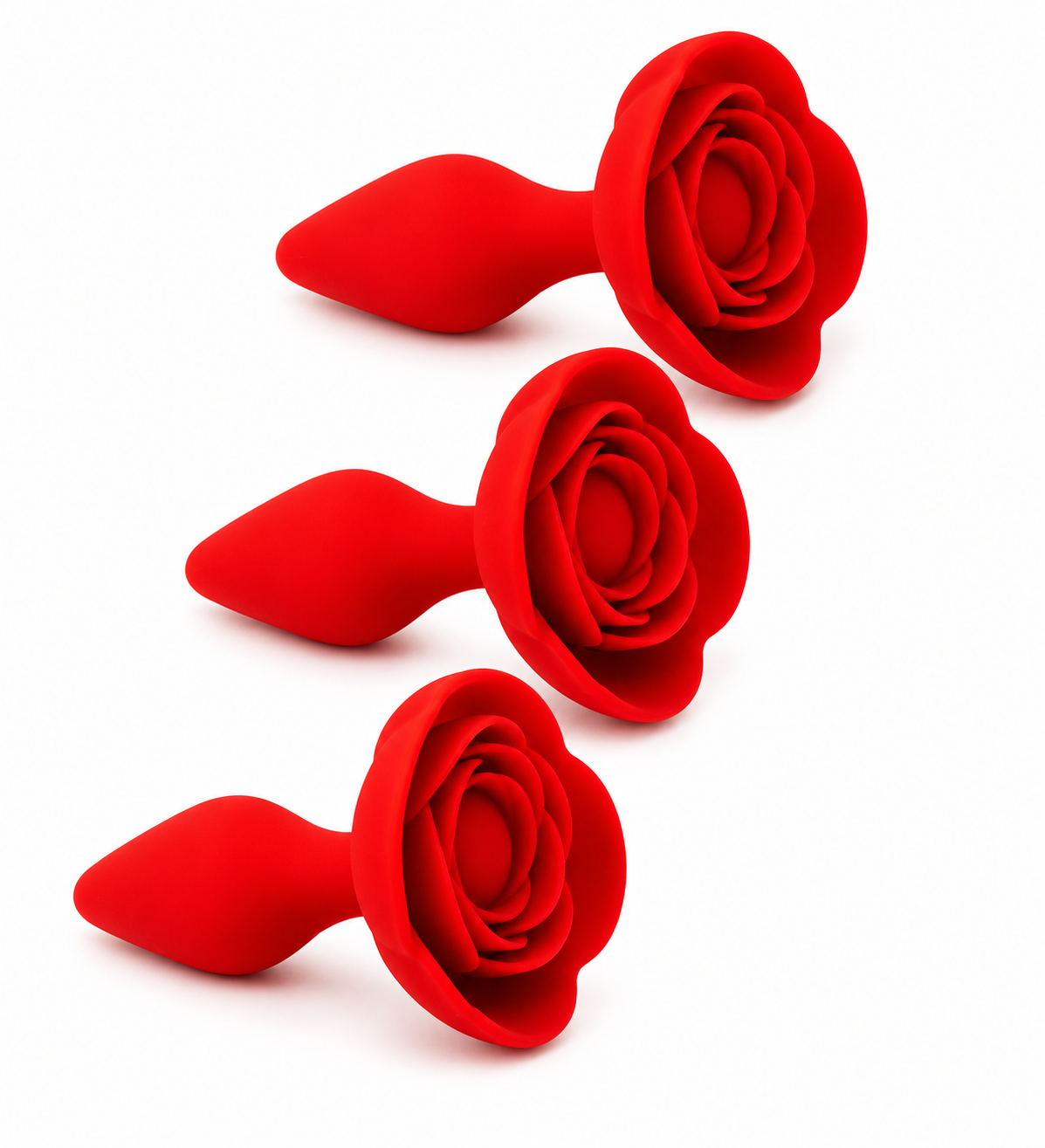 Tapón Anal Delgado con Rosa – Ideal para Principiantes 🌹