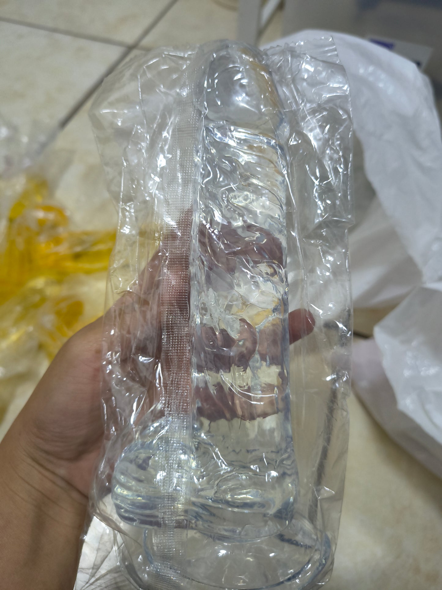 DILDO MATERIAL DE JELLY DUO SURTIDO DE COLOR  TALLA M  7 PULGADAS