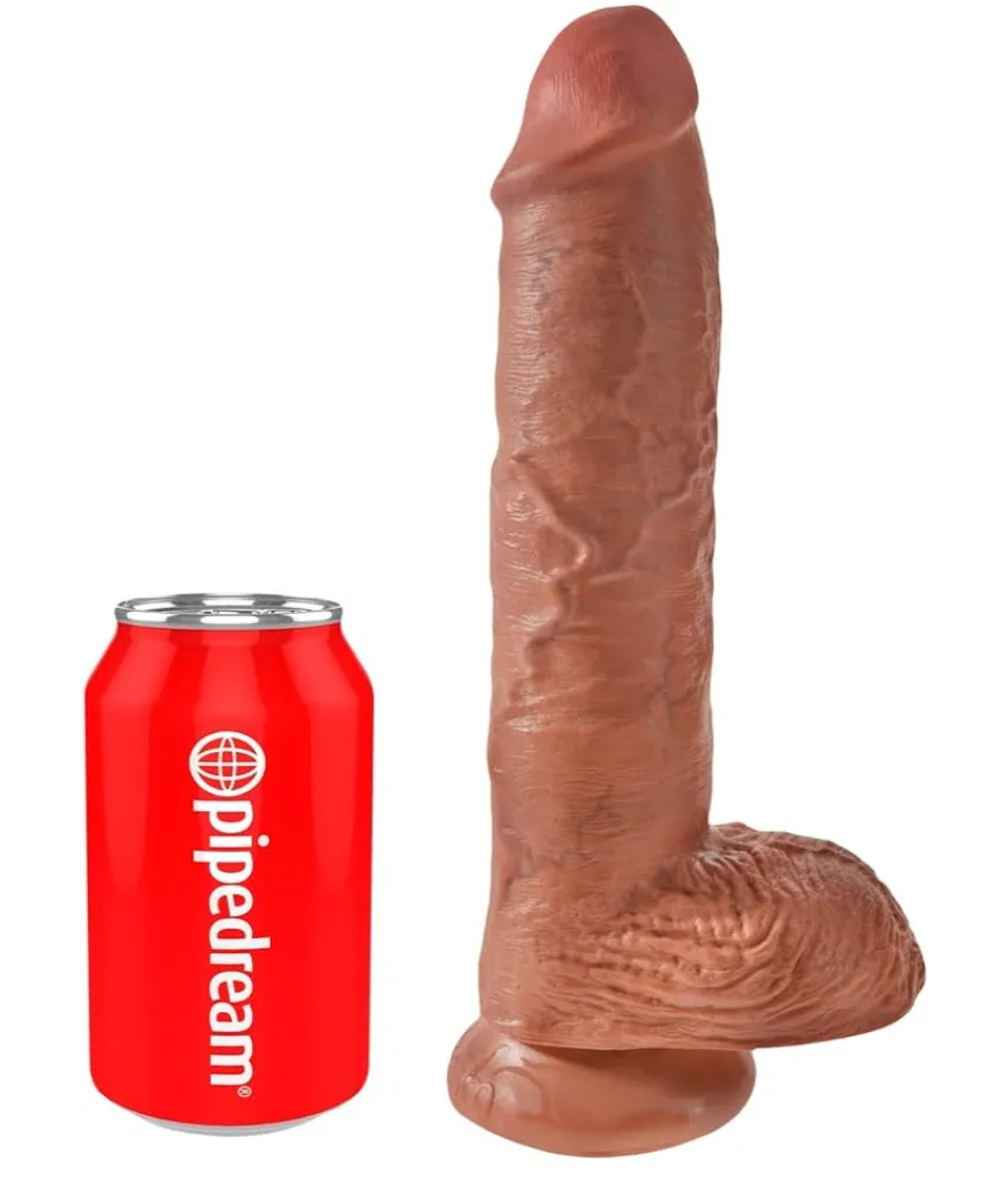 DILDO KING COCK 10 INCH CON TESTÍCULOS | REALISMO XXL PARA FANTASÍAS EXTREMAS