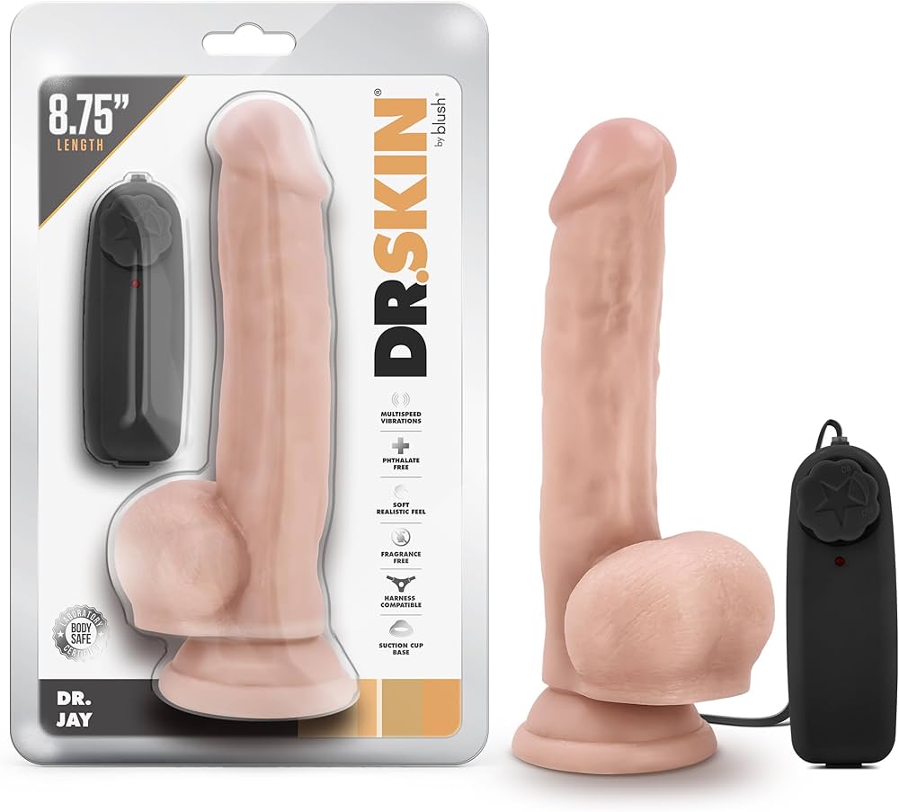 DILDO VIBRADOR GRUESO DR JAY 8.75 CONTROL REMOTO