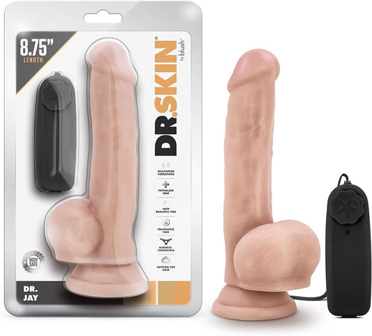 DILDO VIBRADOR GRUESO DR JAY 8.75 CONTROL REMOTO