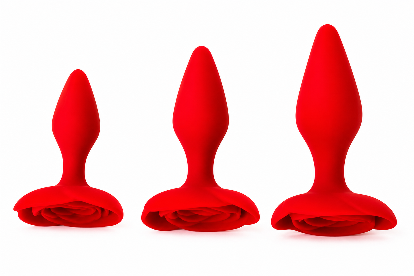 Tapón Anal Delgado con Rosa – Ideal para Principiantes 🌹