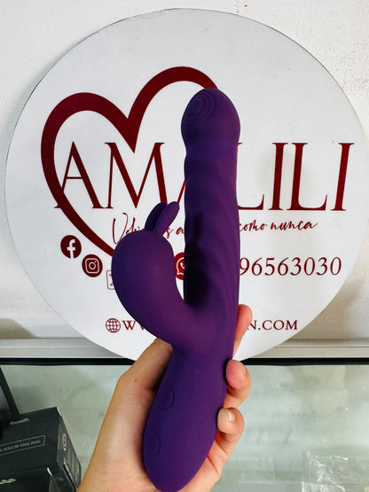 Vibrador Conejo Renata Recargable con movimiento | Doble Estimulación