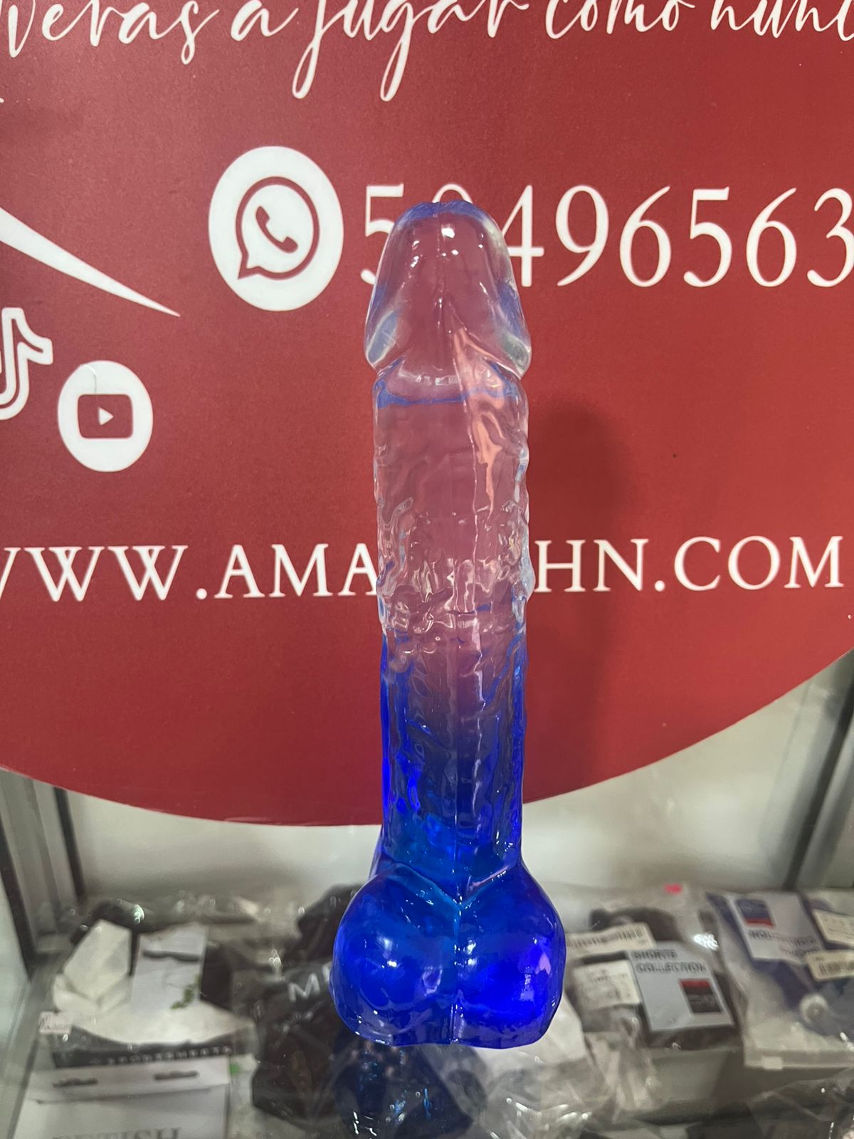 DILDO JELLY DUO SURTIDO DE COLOR TALLA L 9 PULGADAS