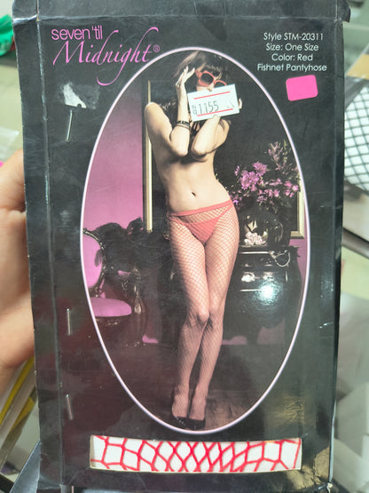 PANTY MEDIA DE MALLA RED SEVEN'TIL MIDNIGHT