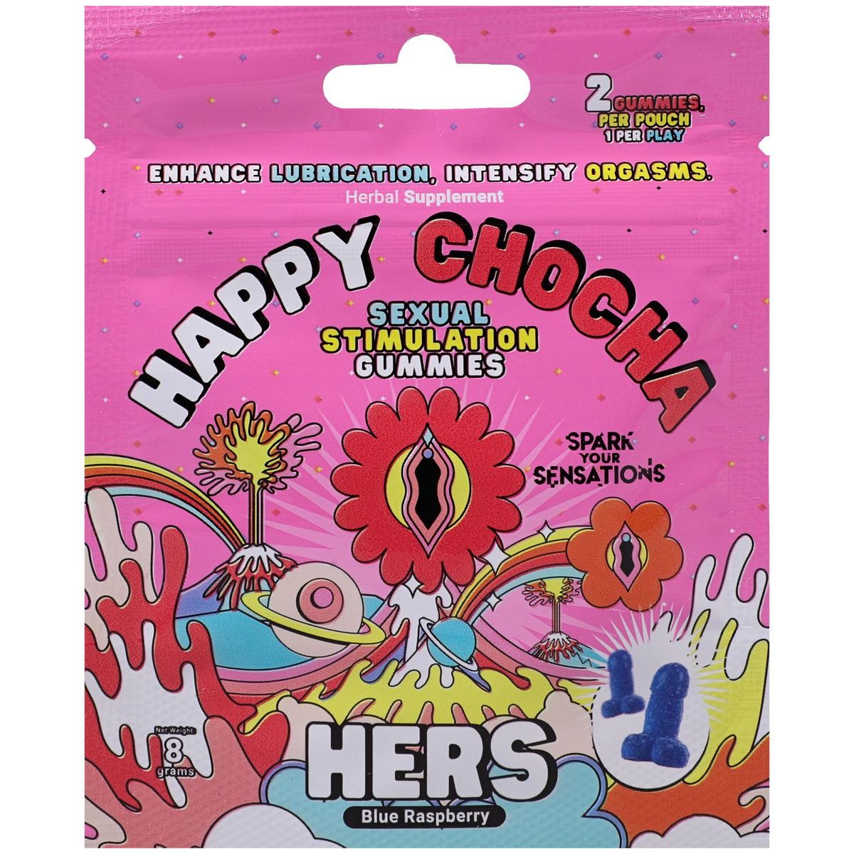 Happy Chocha Schlong HERS – Gummies de Estimulación Sexual para Ella 🌸