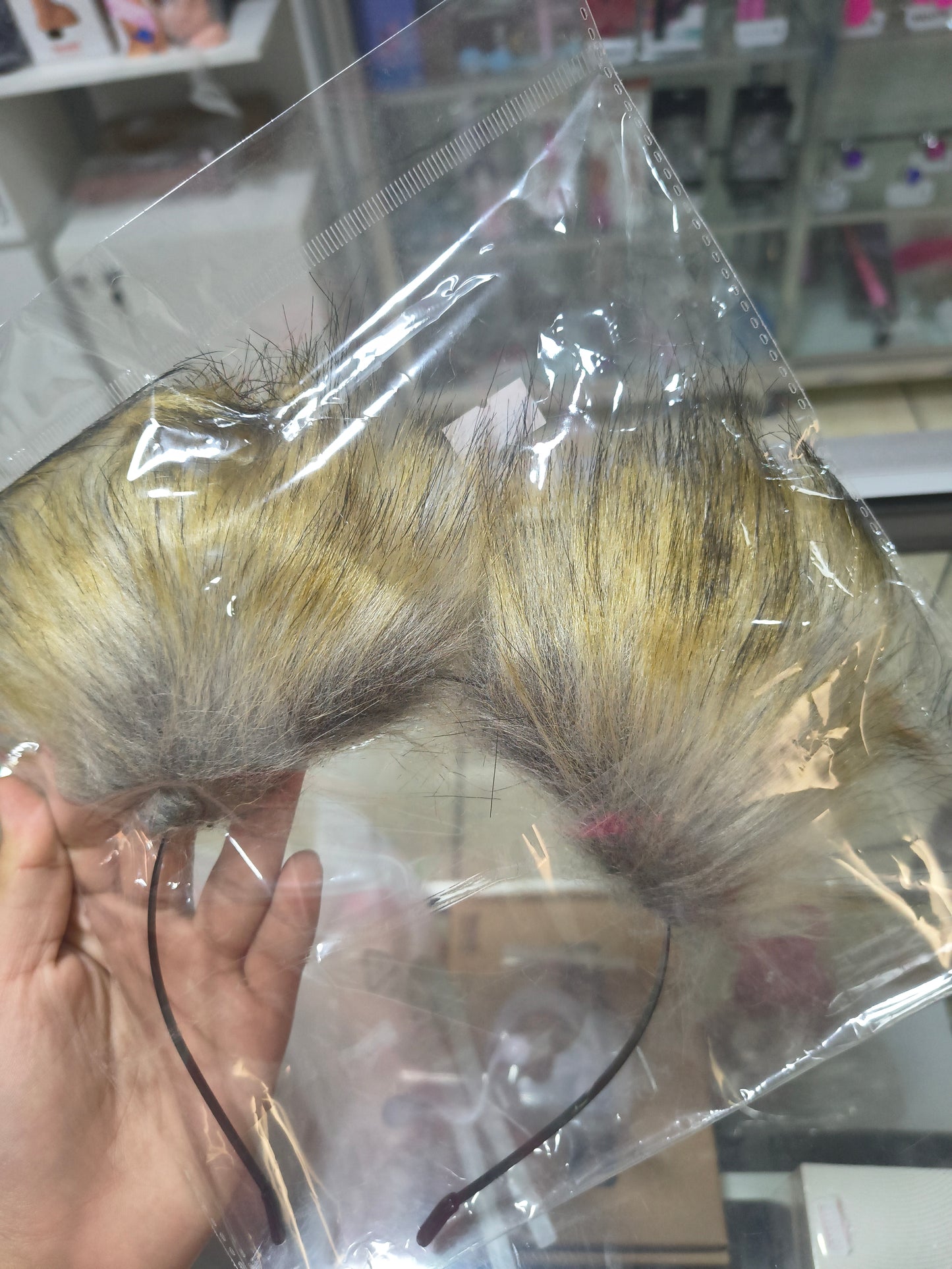 SET DIADEMA GATA PELUDA Y BRASIER SEXY