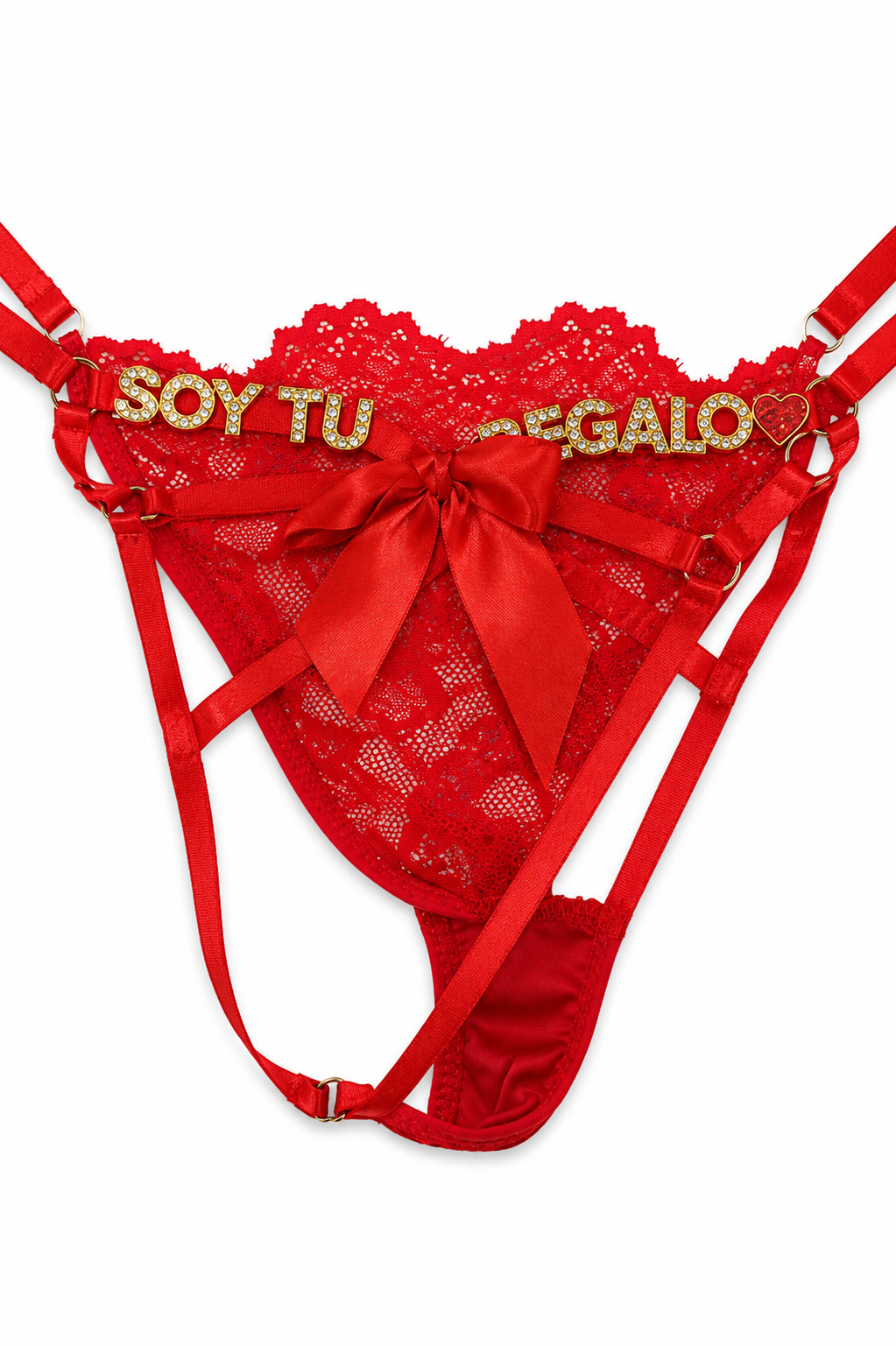 PANTY CON FRASE CALIENTE ABIERTO DEL TRASERO