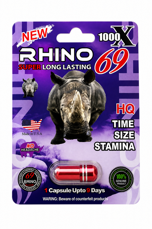 TWIN RHINO 69 – SUPLEMENTO MASCULINO DE LARGA DURACIÓN