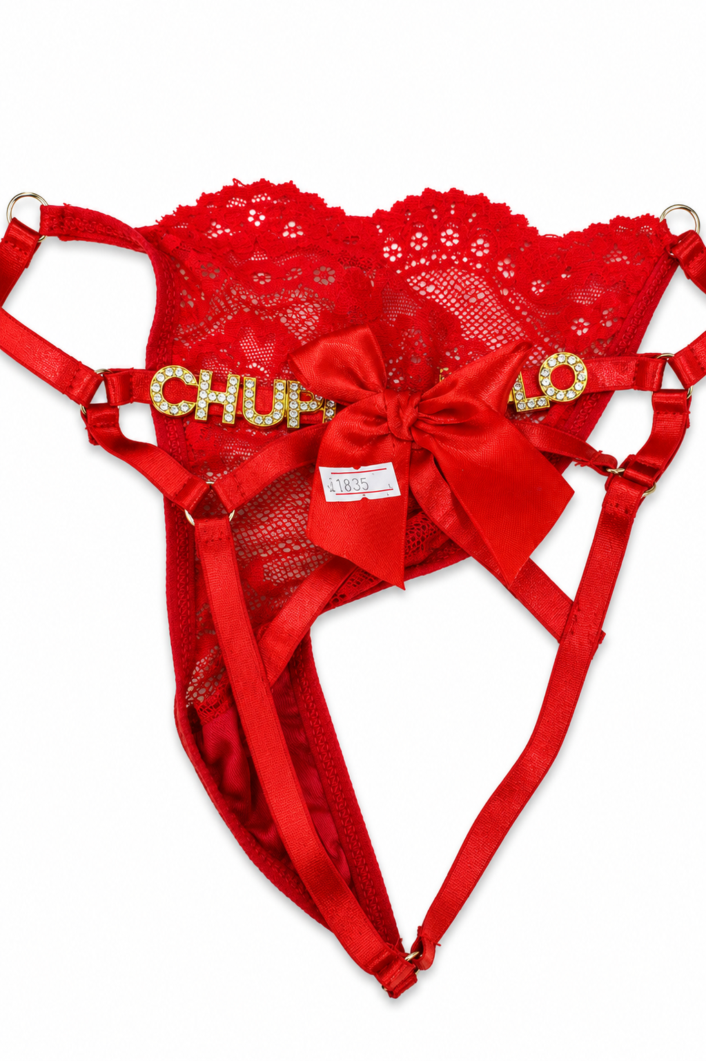 PANTY CON FRASE CALIENTE ABIERTO DEL TRASERO