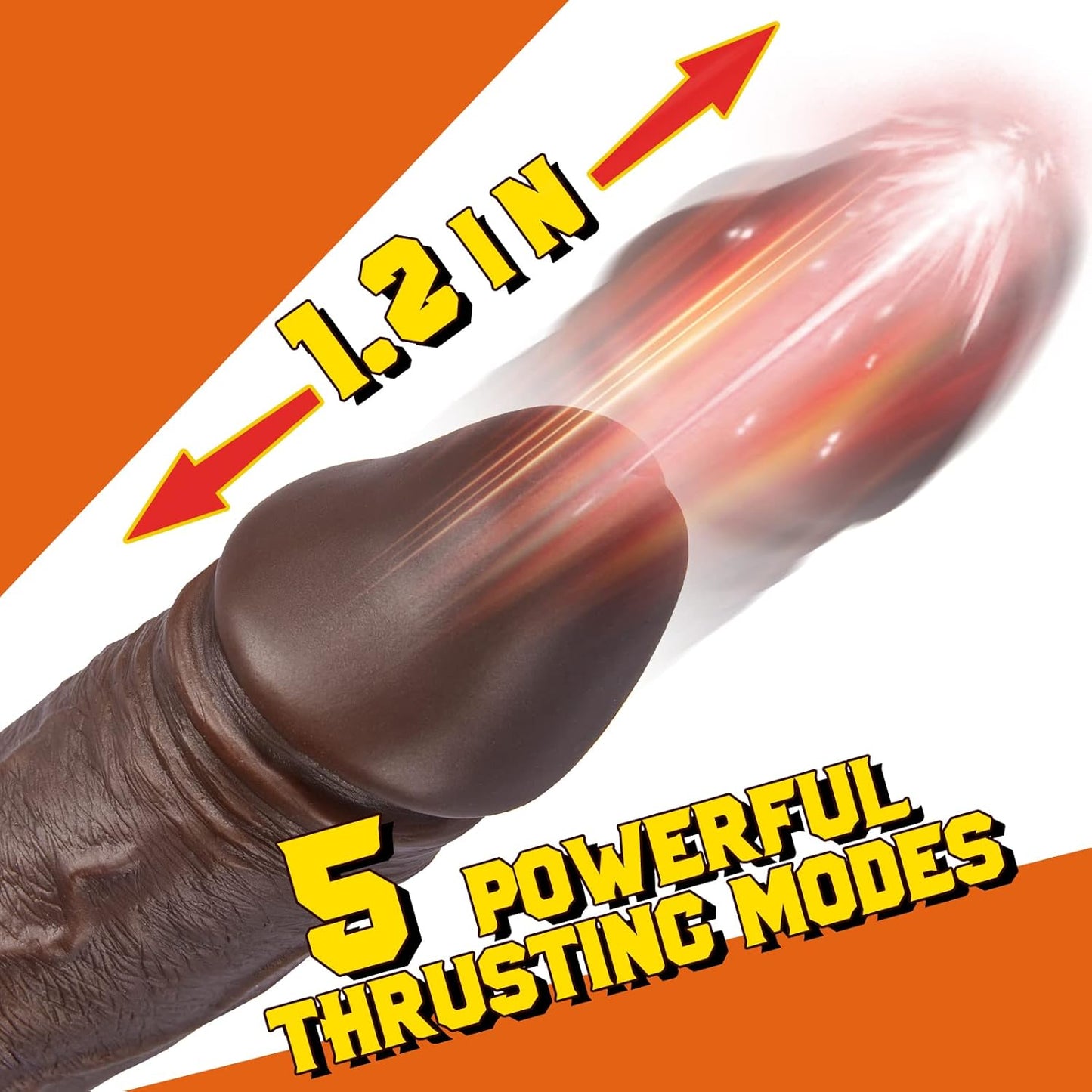 DILDO VIBRADOR NEGRO DE EMPUJE  CONTROL