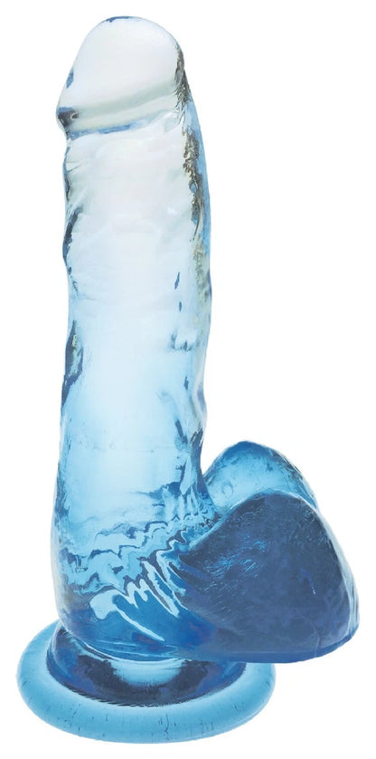 Dildo realista shades 7 pulgadas efecto cristal con ventosa