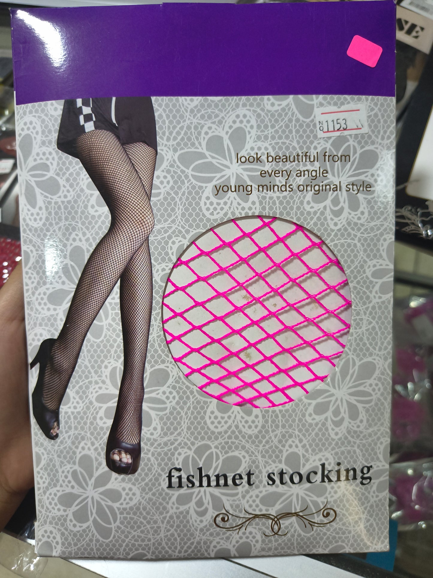 PANTY MEDIAS MALLAS ROSA