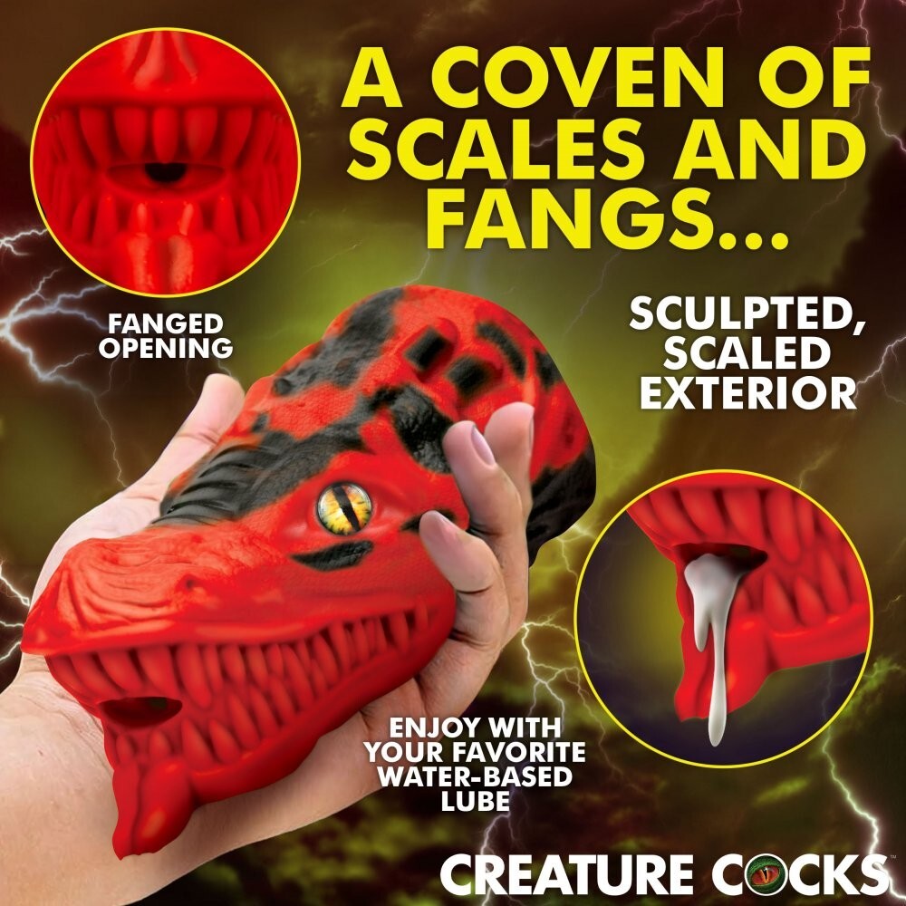 Masturbador Creature Cocks Dragon Tamer Silicone Stroker - Red