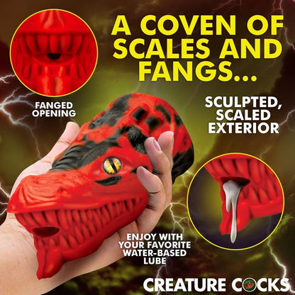 Masturbador Creature Cocks Dragon Tamer Silicone Stroker - Red