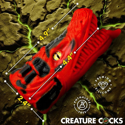 Masturbador Creature Cocks Dragon Tamer Silicone Stroker - Red