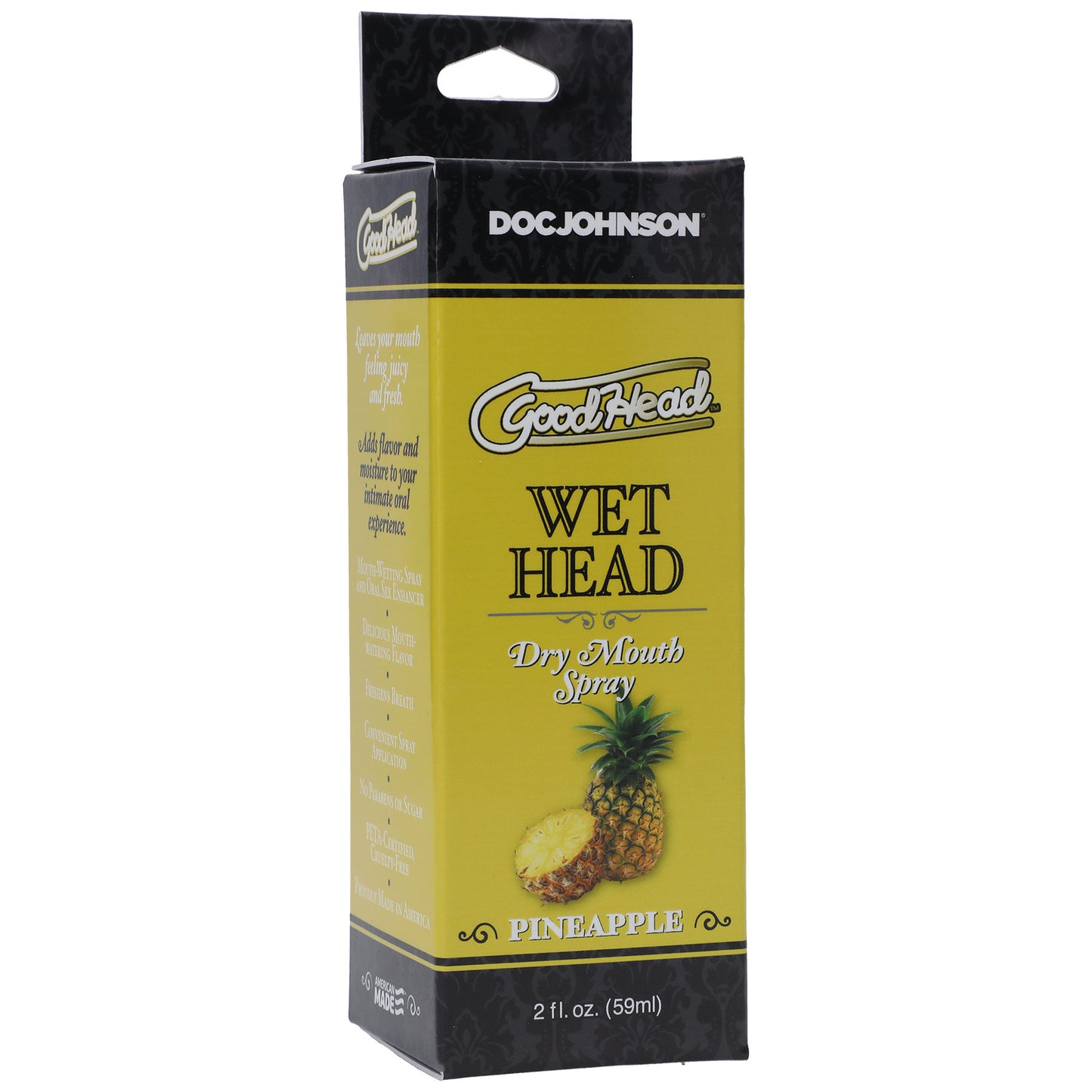 Spray humectante oral Wet Head sabores sandía y piña 59 ml Doc Johnson
