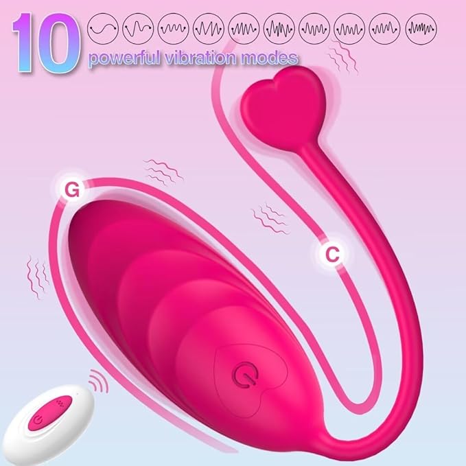 VIBRADOR COLA DE CORAZON DE CONTROL REMOTO