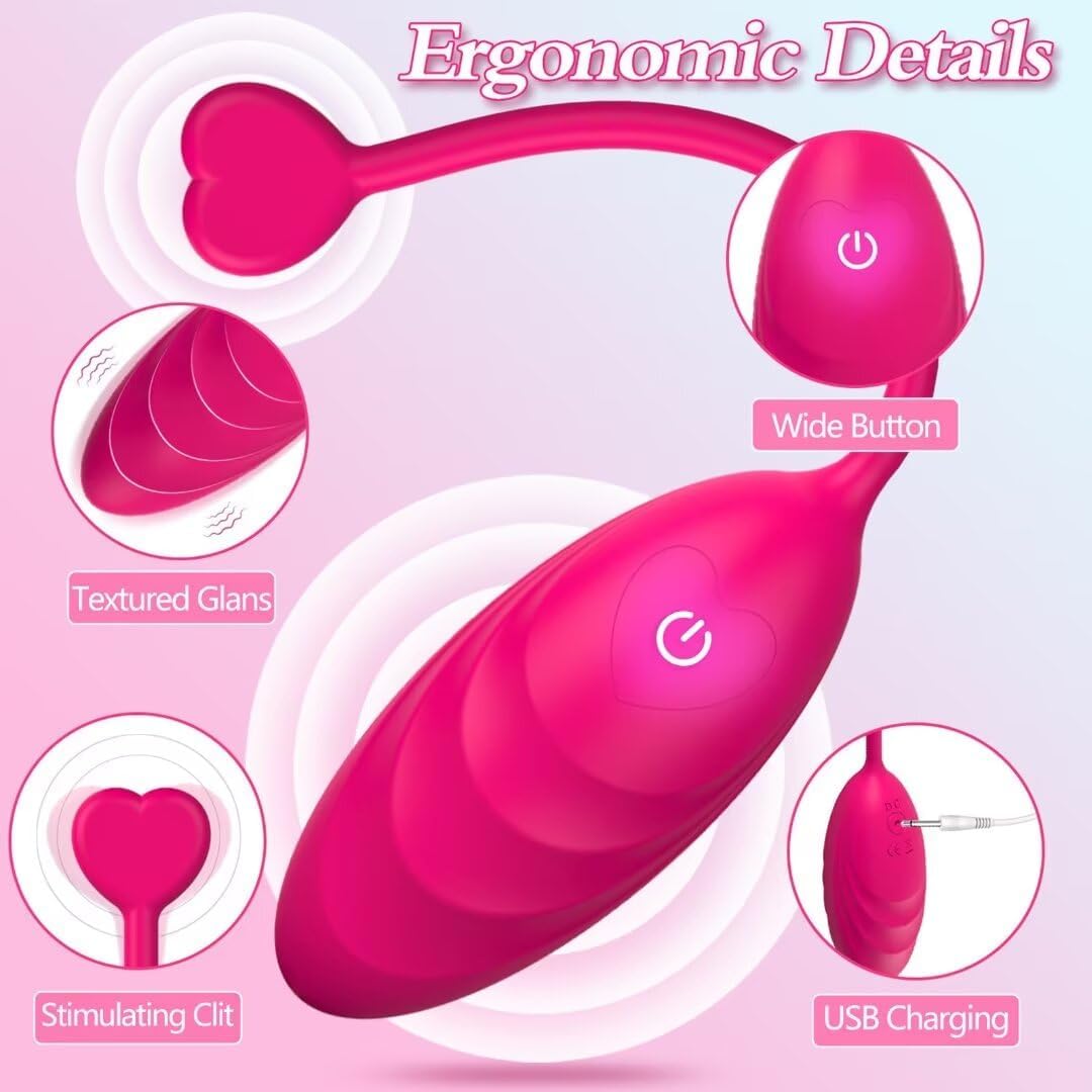 VIBRADOR COLA DE CORAZON DE CONTROL REMOTO