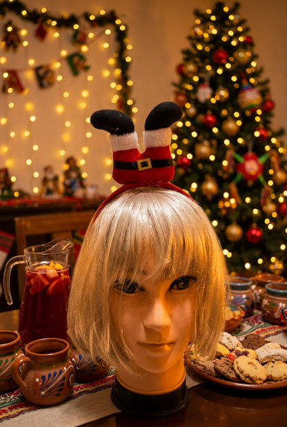Vincha Santa patas arriba